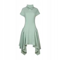 Damska sukienka Elleme Double Draped Dress In Sage r.40