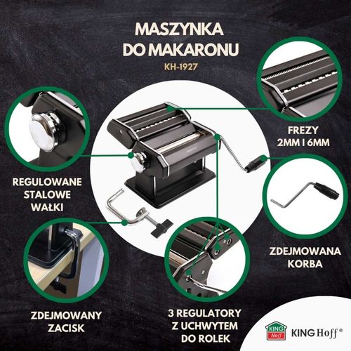 maszynka do makaronu ciasta kinghoff kh-1927 na Arena.pl