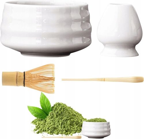 BAMBUSOWY ZESTAW PREZENTOWY DO HERBATY MATCHY CHASHAKU TRZEPACZKA ŁYŻKA na Arena.pl