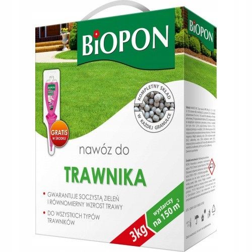 Biopon DO TRAWNIKA 3kg nawóz zdjęcie 1
