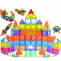 KLOCKI MAGNETYCZNE 3D MAGNETIC TILES KOSNTRUKCYJNE ZESTAW XXL 100 el