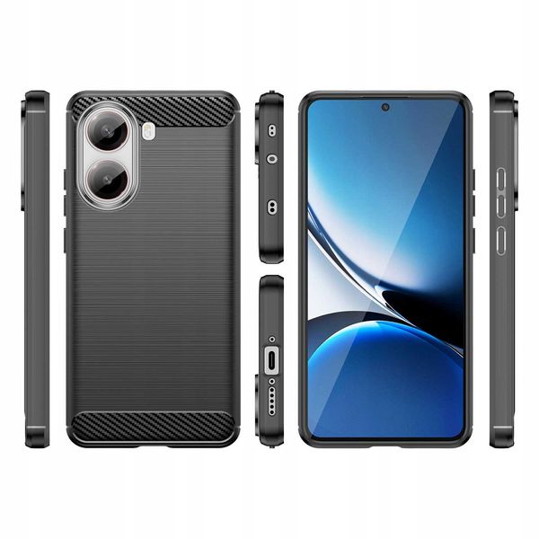 Spacecase Carbon Poco X7 Pro 5G Black zdjęcie 6