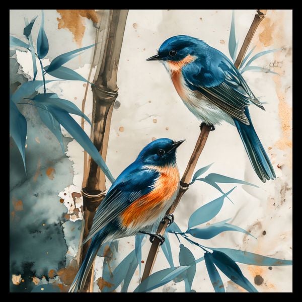 Plakat 30x30cm Trzy Ptaki zdjęcie 2