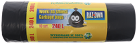 Worki na śmieci 240L czarne 10 sztuk