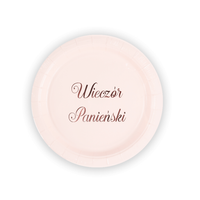 Talerzyki papierowe Wieczór Panieński małe, 18 cm