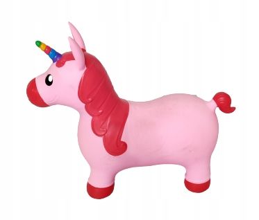 Skoczek gumowy dla dzieci JEDNOROŻEC 60 cm różowy na Arena.pl
