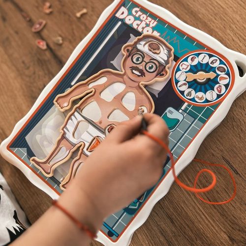 SZALONY LEKARZ GRA ZRĘCZNOŚCIOWA PLANSZOWA OPERACJA MAŁY DOKTOR WOOPIE na Arena.pl