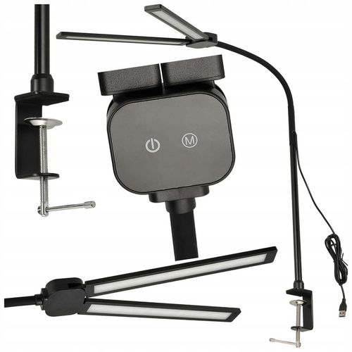 Lampka Biurkowa LED Na Biurko Szkolna Lampa Kreślarska do Biura 14W na Arena.pl