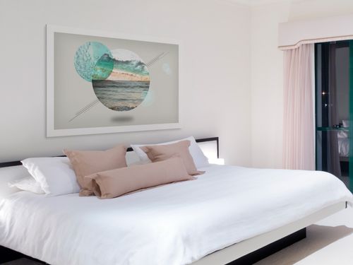 37101 Obraz na płótnie MORZE KOŁO PEJZAŻ na Arena.pl