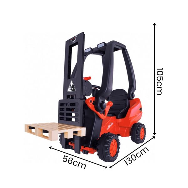BIG Wózek Widłowy Na Pedały Linde Forklift zdjęcie 6