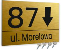 20x15 cm TABLICZKA tablica adresowa NUMER DOMU strzałka