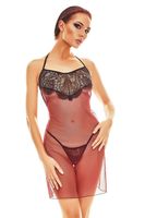 bielizna  fantasme chemise l/xl (czarno czerwona)