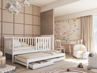 ŁÓŻKO PIĘTROWE KAJA 90X180 tapczan dziecko młodzież