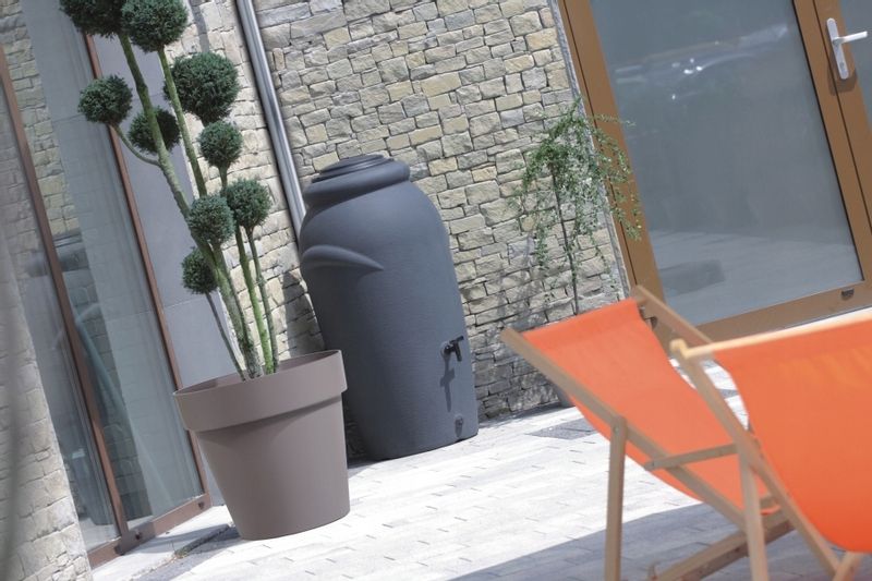 Zbiornik AQUACAN 210 l + łańcuch, podstawa | Antracyt, Pojemność: 210 l, Wymiary 56x60x113 cm, Kolor Antracyt, Waterform, Prosperplast zdjęcie 8