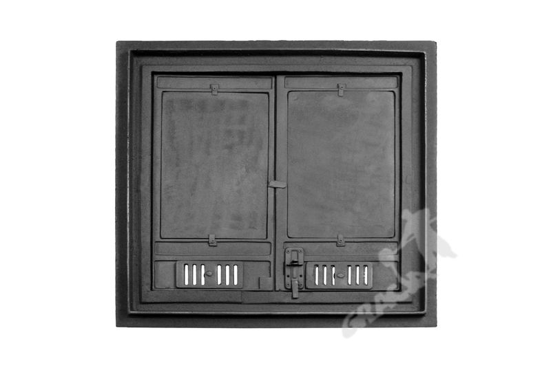 DRZWI A6 - 68X72 CM + TERMOMETR 0-500°C ŻELIWNE DO WĘDZARNI CHLEBOWE zdjęcie 4