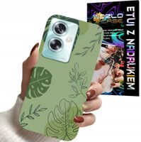 ETUI CASE DO OPPO A79 5G - LIŚCIE WZORY DLA KOBIET KWIATY RÓŻE