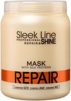 STAPiZ Maska JEDWABiem SLEEK LINE - REPAIR 1000ml regenerująca zniszczone