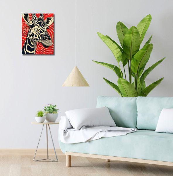 Obraz 30x40cm Wzrok Żyrafy zdjęcie 2