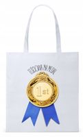 Dla Teściowej Mamy Prezent Torba Eco Biała Shopper Z Nadrukiem Ze Zdjęciem