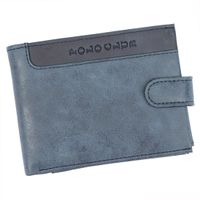 Zapinany na zatrzask Skórzany męski portfel Harvey Miller Polo Club