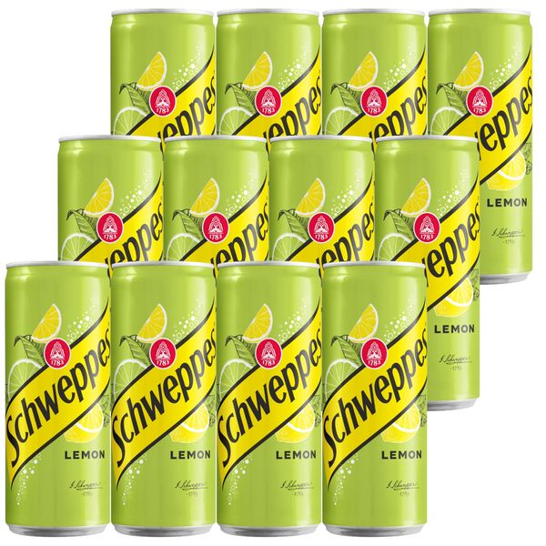 Schweppes Lemon Napój gazowany 330 ml x 12 sztuk zdjęcie 1