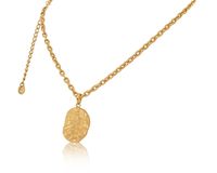 naszyjnik z gniecioną zawieszką z kolekcji vintage (c24/win/20au)