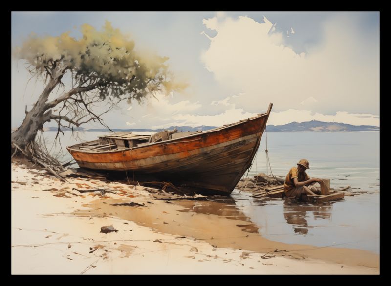 Plakat 35x25cm Spokój Przybrzeża zdjęcie 2