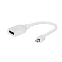 2 x Adapter Mini DisplayPort na DisplayPort Gembird na kablu 10cm biały