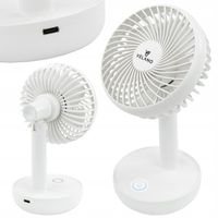 WENTYLATOR BIURKOWY AKUMULATOROWY WIATRAK BEZPRZEWODOWY STOŁOWY MAŁY CICHY