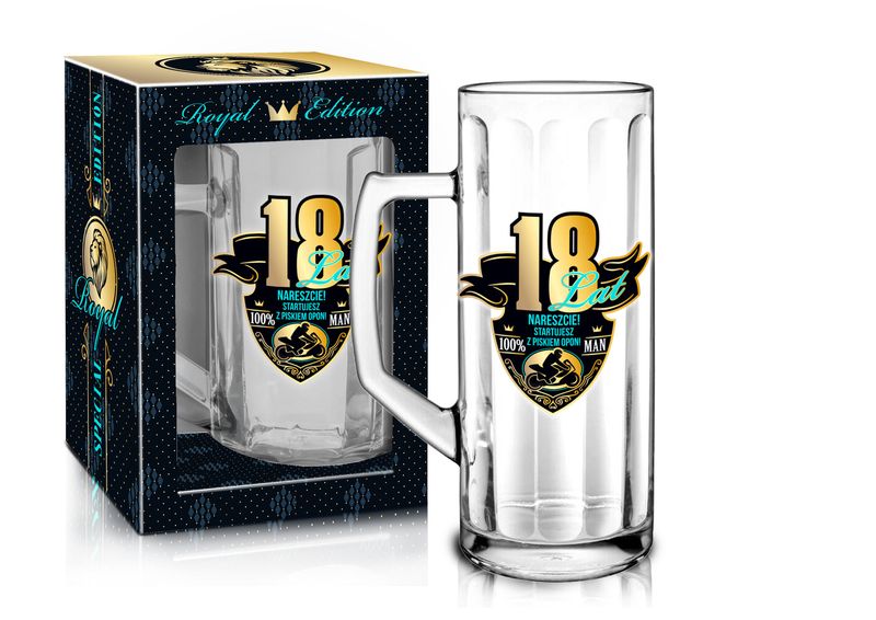 Royal Edition - Kufel Do Piwa 500Ml - 18 Lat zdjęcie 1