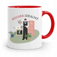 Dla Kelnera Kubek Czerwony Kelner Idealny Prezent Z Nadrukiem Ze Zdjęciem