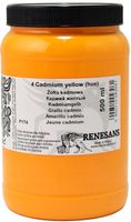 2 x FARBA AKRYLOWA artystyczna żółta Renesans IPAINT 500ml 4 ŻÓŁTA KADMOWA