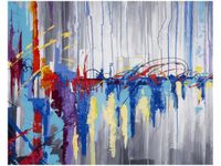 40X50CM ABSTRAKCYJNY WODOSPAD OBRAZ