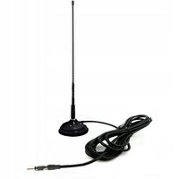 ANTENA SAMOCHODOWA RADIOWA FM 42CM MOCNA PODSTAWA MAGNETYCZNA 100mm Osłona