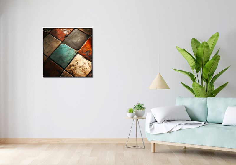 Plakat 70x70cm Ceramiczna Kompozycja zdjęcie 4