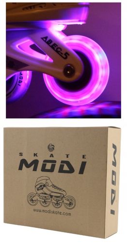 Rolki SAPHIRE 2 regulowan kauczuk 34-37 LED Świecą na Arena.pl