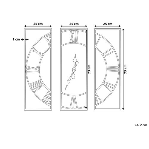 Zegar ścienny 75 x 75 cm jasne drewno COATLAN na Arena.pl