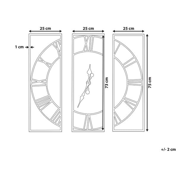 Zegar ścienny 75 x 75 cm jasne drewno COATLAN zdjęcie 7