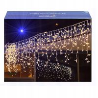 SOPLE 200 LED LAMPKI ZEWNĘTRZNE BIAŁY CIEPŁY KURTYNA IP44 STAŁE + FLASH