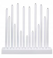 Świecznik adwentowy LED Romans 702639 biały serce