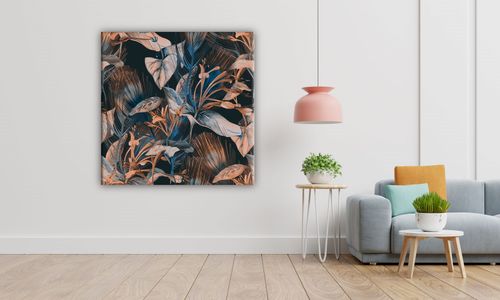 OBRAZ NA PŁÓTNIE 089 Rośliny 50x50cm na Arena.pl