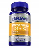 Panawit Witamina D3+K2 30 kaps. Wsparcie dla kości i układu odpornościowego