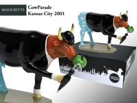 CowParade Kansas City in 2001, Moogritte, autor: Linda Jayne Schmer