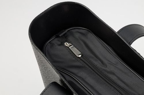 TOREBKA DAMSKA TORBA NA RAMIĘ GUMOWA JELLYBAG 2 ZESTAWY RĄCZEK CZARNA na Arena.pl