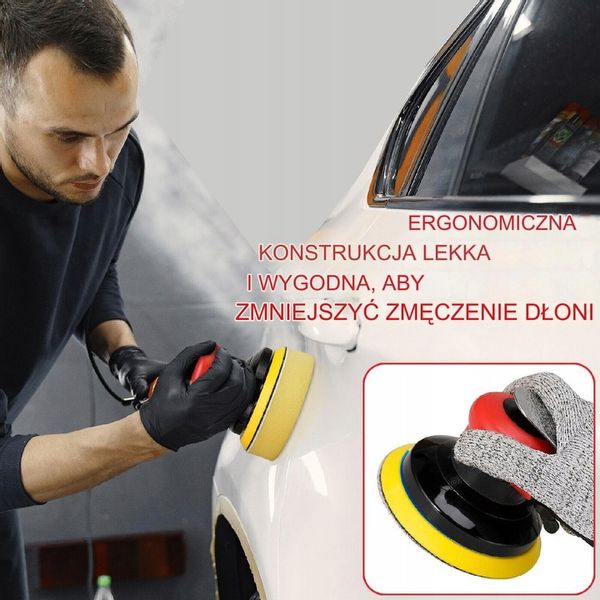 SZLIFIERKA OSCYLACYJNA PNEUMATYCZNA MIMOŚRODOWA DREWNA METALU 125mm 2,5mm zdjęcie 5