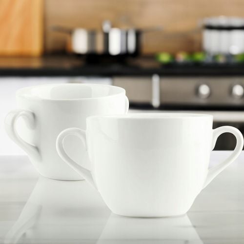 BULIONÓWKA PORCELANOWA 650 ML Z UCHWYTAMI MISKA OBIADOWA DO ZUPY KREMU na Arena.pl