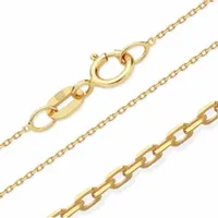 Złoty łańcuszek 333 ANKIER DIAMENTOWANY 50 cm