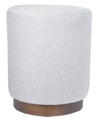 Puf materiałowy szary