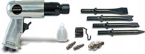 UDAROWY MŁOTEK PNEUMATYCZNY STANLEY IGŁOWY PIASKARKA + ZESTAW DŁUT na Arena.pl