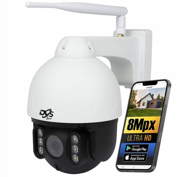 BEZPRZEWODOWA ZEWNĘTRZNA KAMERA WIFI OBROTOWA IP 8Mpx 4K DVS MONITORING P2P zdjęcie 1